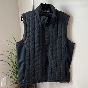 Black Quilted Under Armour Golf Vest